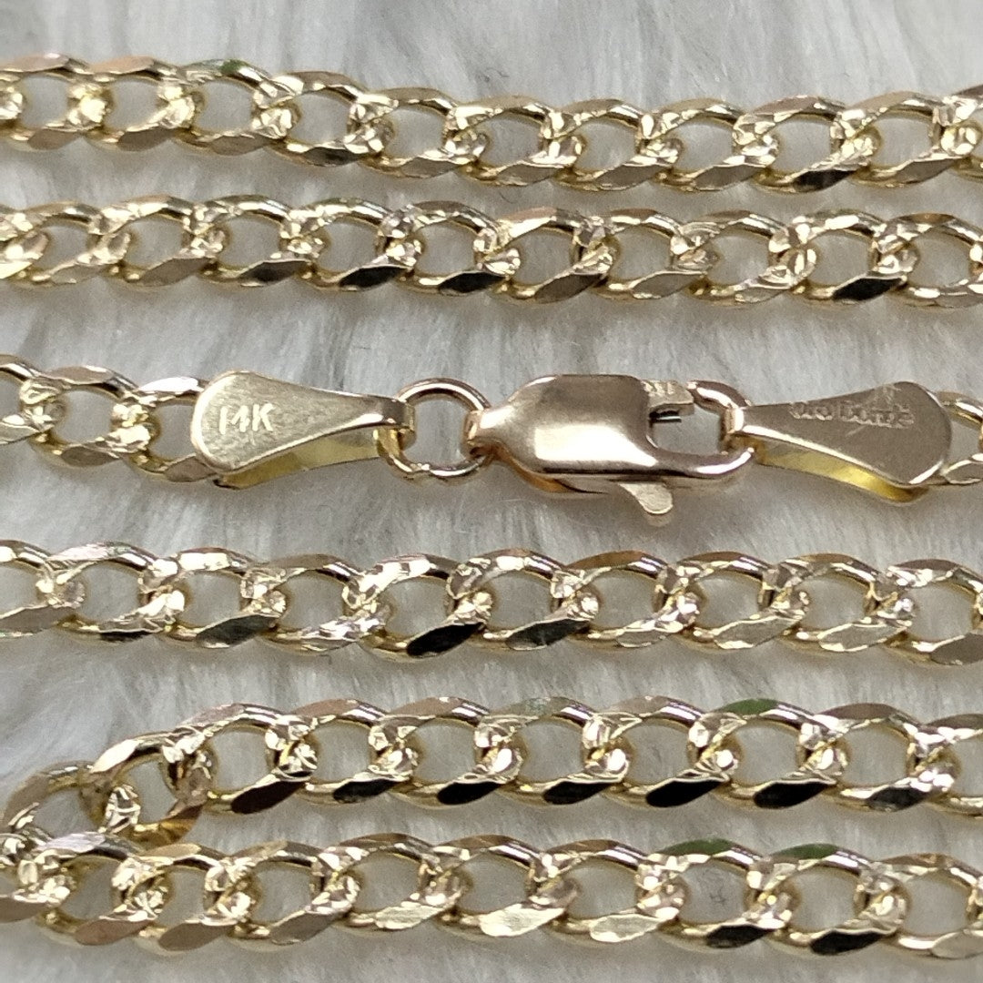 CADENAS BARBADA ORO 14K 55 CM 13.2 GR (NUEVO)