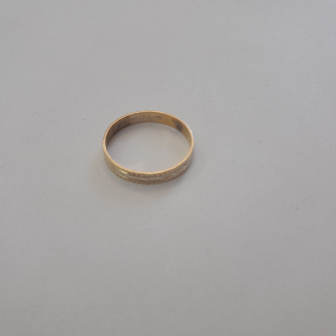 ARGOLLA ORO 14 K 1.4 GRMS (SEMINUEVO)