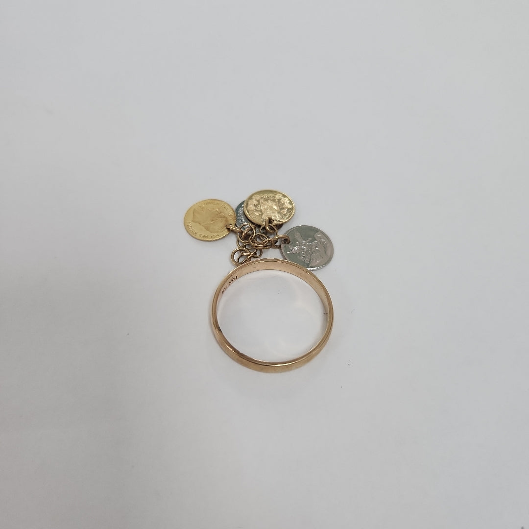 ANILLITO ORO COMBINADO 14 K 3.4 GRMS (SEMINUEVO)