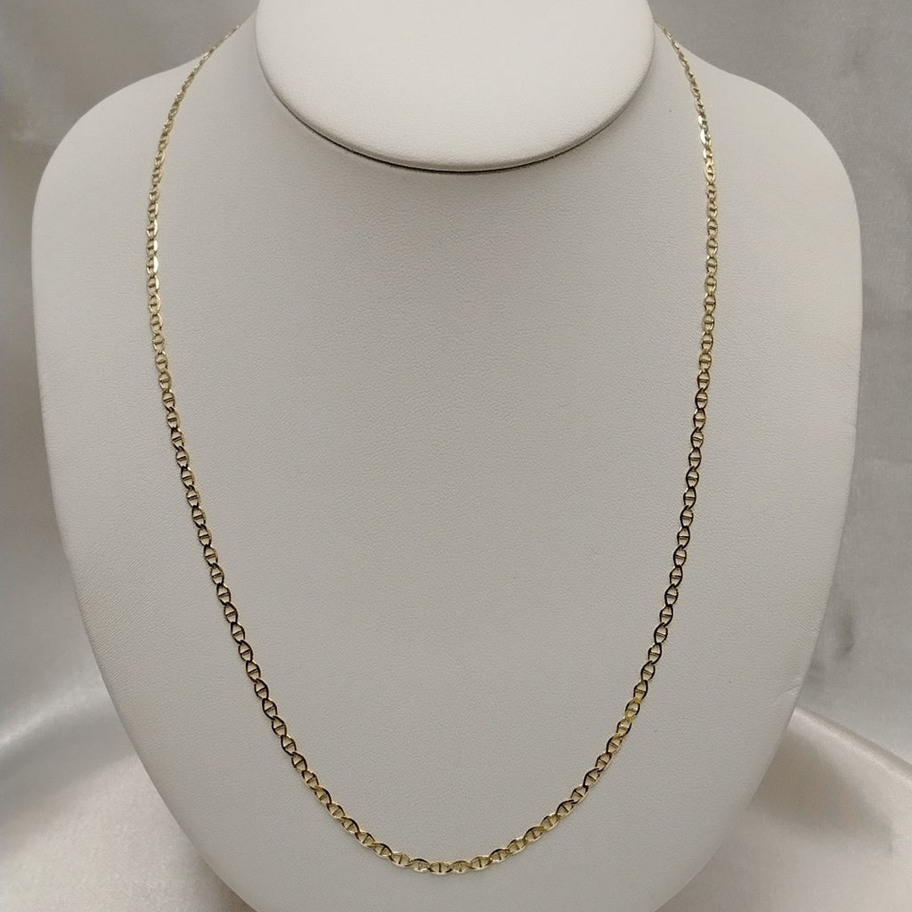 CADENAS TEJIDO GUCHI ORO 10K 55 CM 3.9 GR (NUEVO)