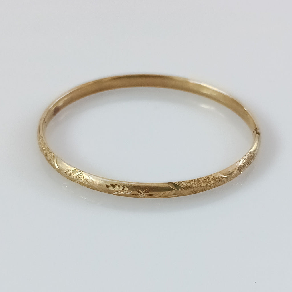 PULSERA RIGIDA ORO 14 K 5,30 GRMS (SEMINUEVO)