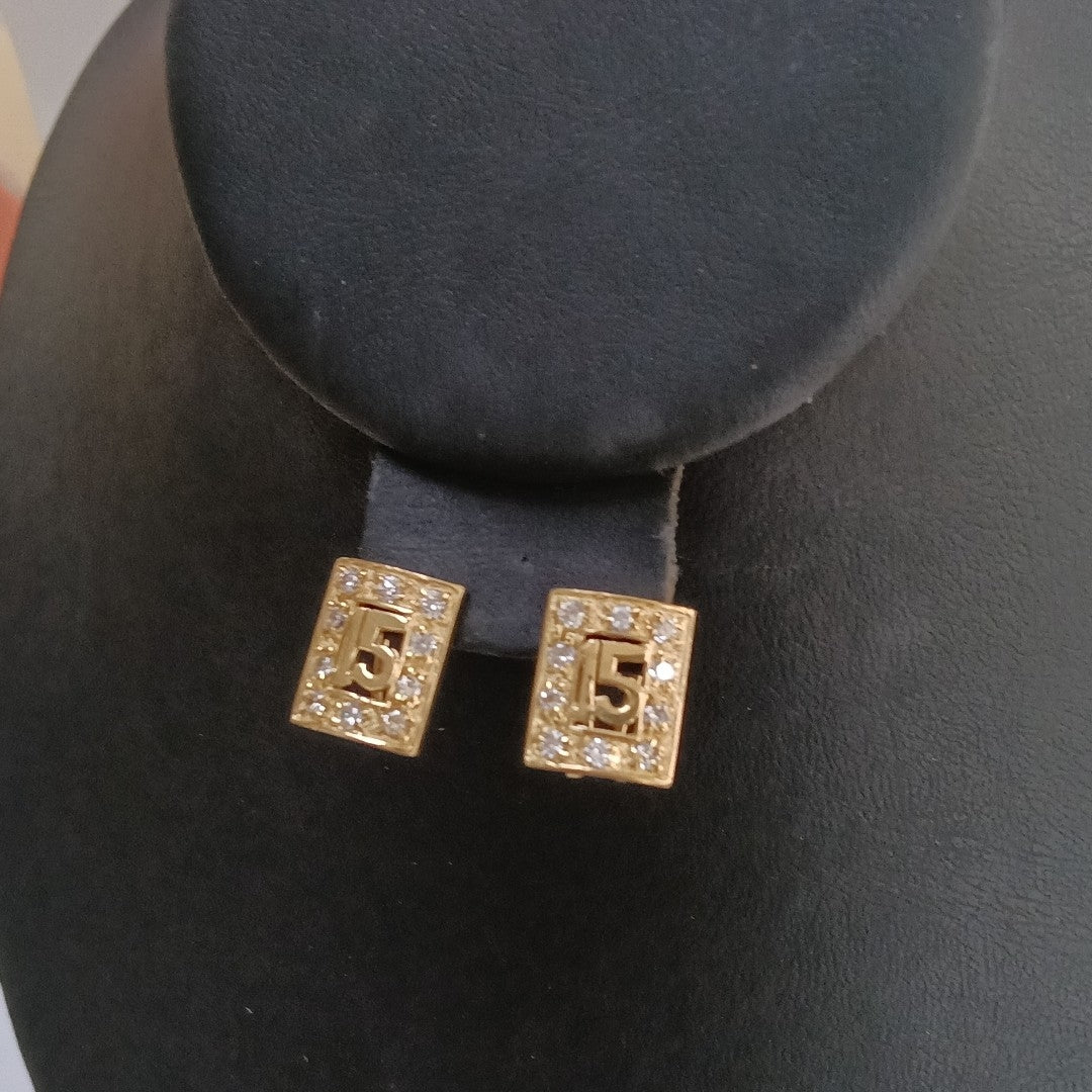 ARETES PAR ORO 10 K 4 GRMS (SEMINUEVO)