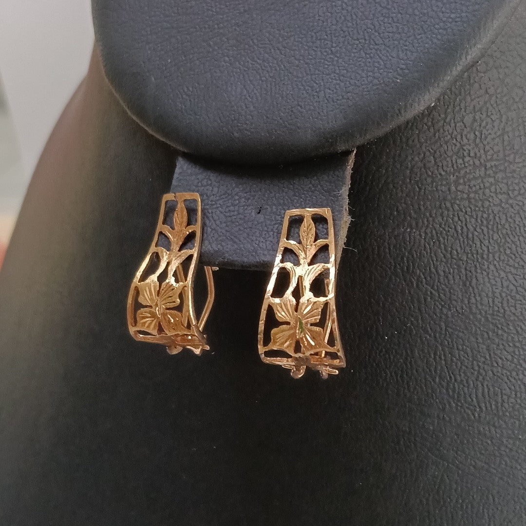 ARETES PAR ORO 10 K 2 GRMS (SEMINUEVO)