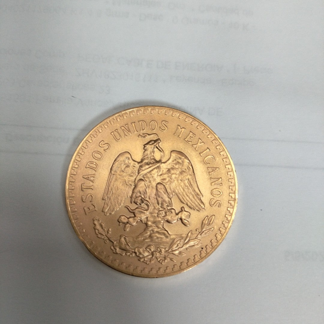 K1 41.6 GRMS 21 K IDENTIFICACIÓN MONEDA NOMINATIVA MONEDAS PESOS 50 PESOS (SEMINUEVO)