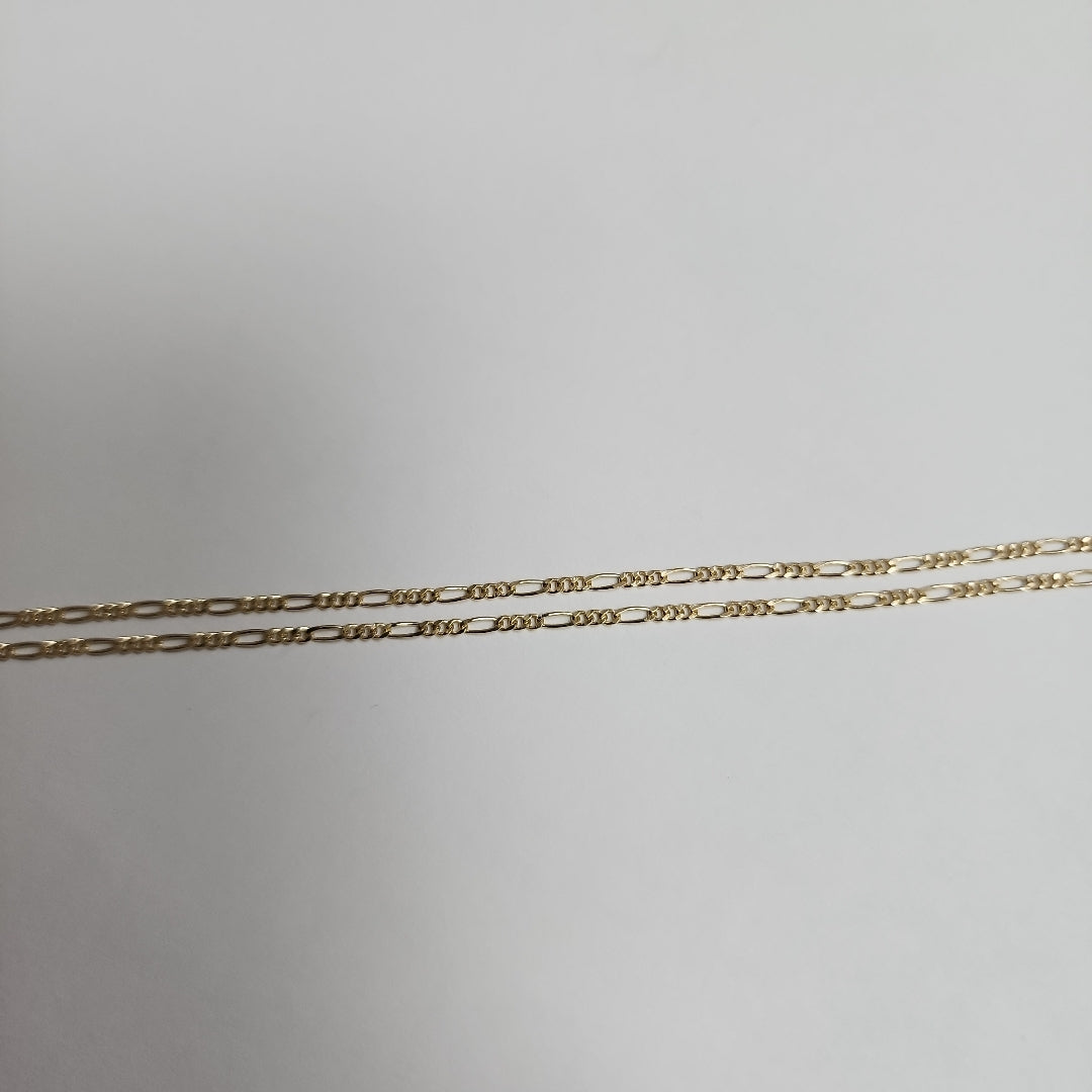 CADENAS TEJIDO 3X1 ORO 14K 55 CM 2.7 GR (NUEVO)