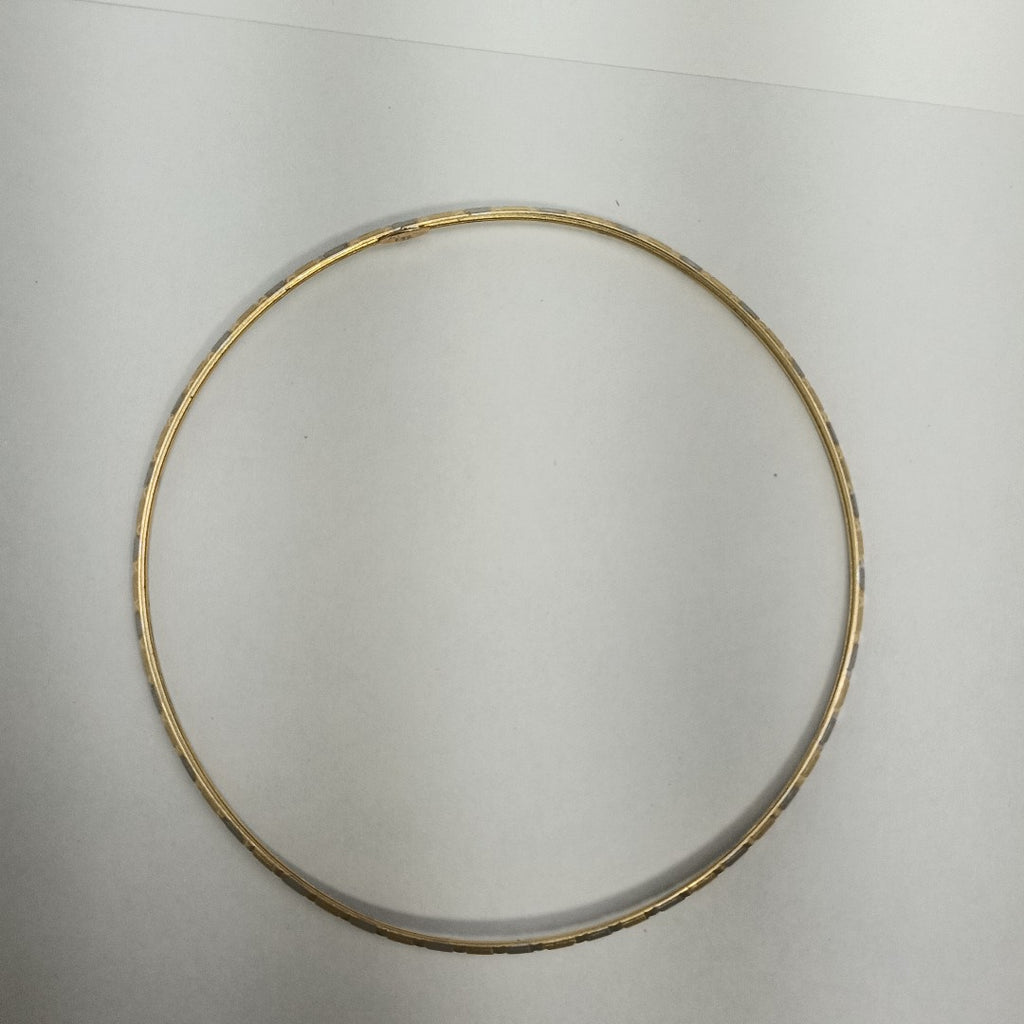 PULSERA RIGIDA ORO COMBINADO 14 K 2,40 GRMS (SEMINUEVO)