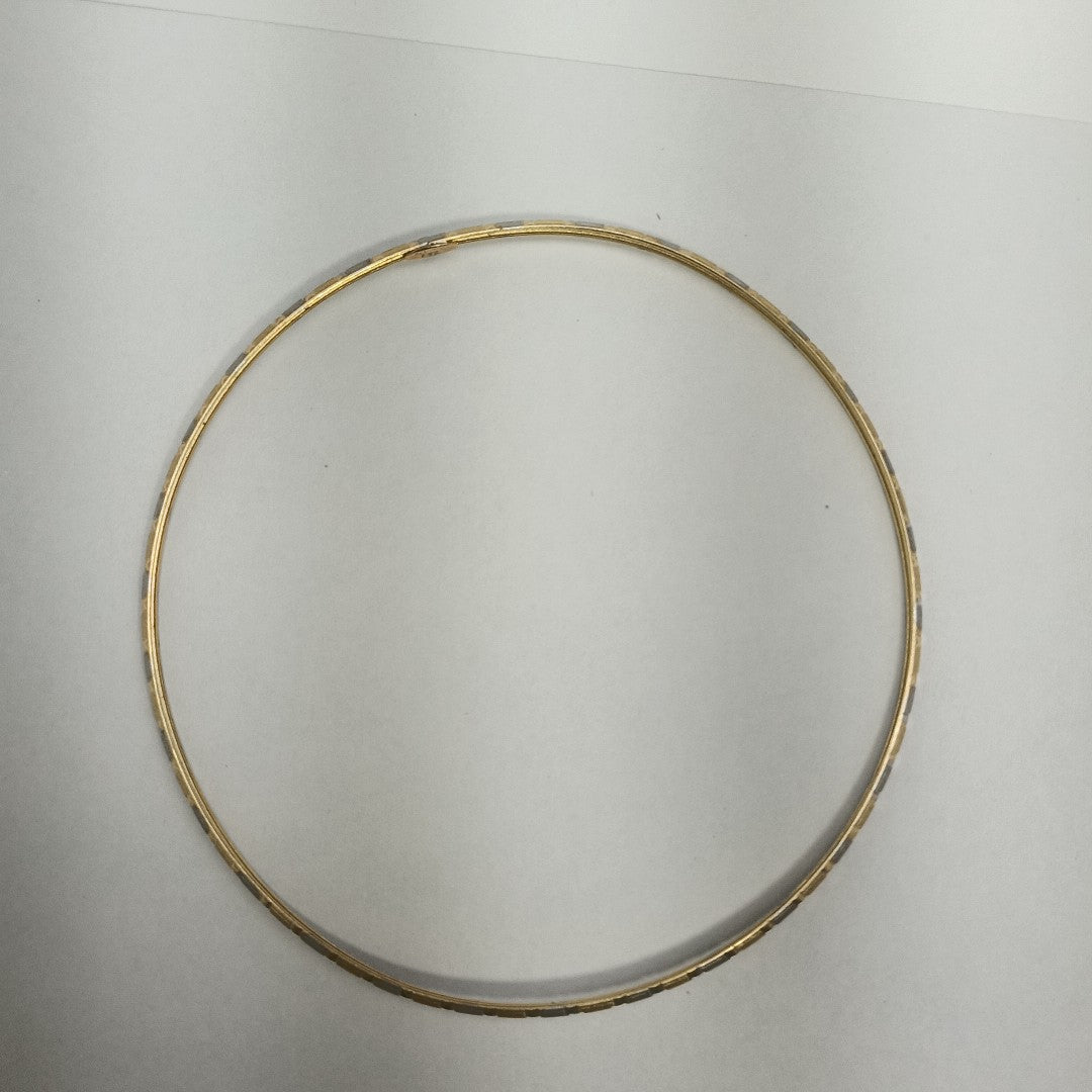PULSERA RIGIDA ORO COMBINADO 14 K 2,40 GRMS (SEMINUEVO)