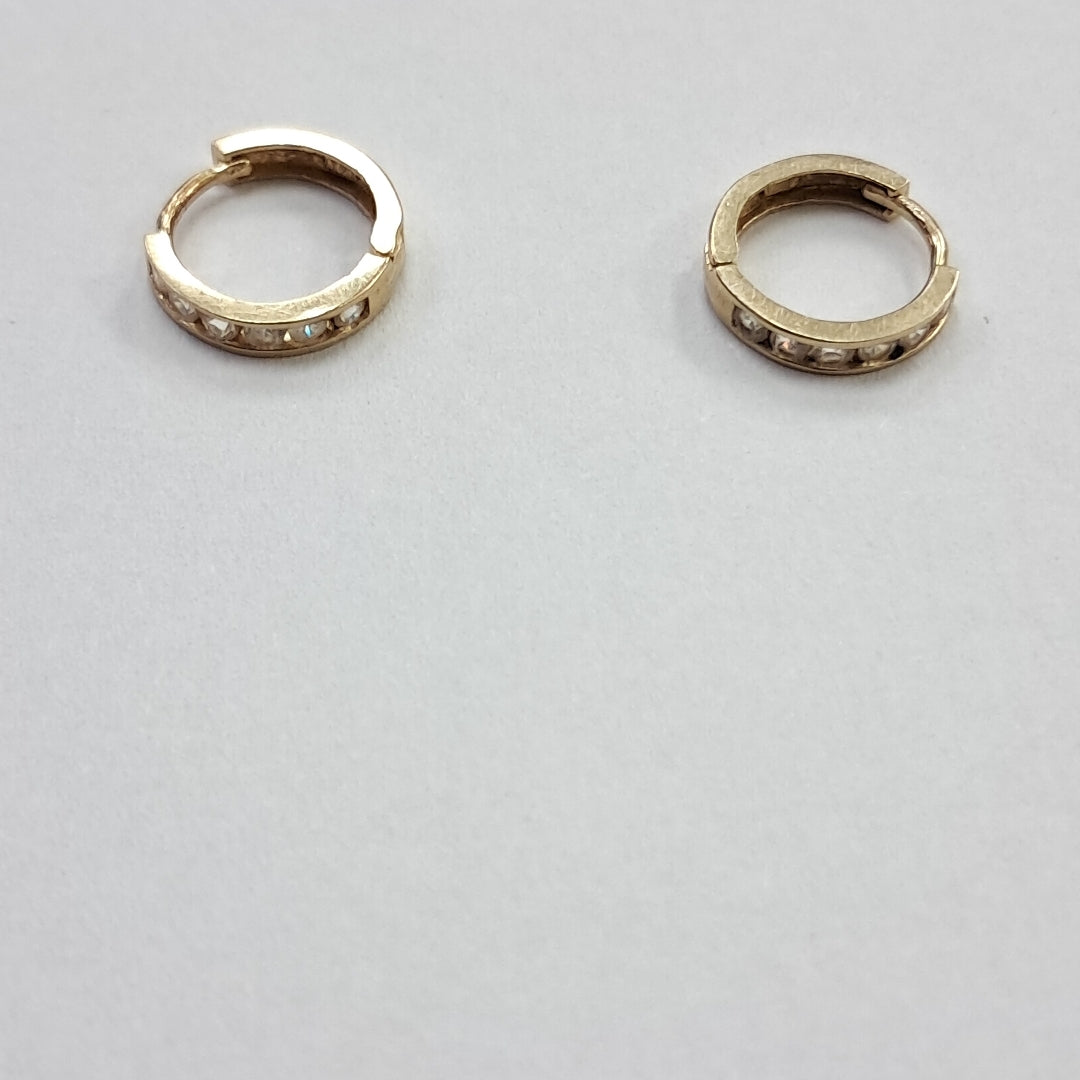 ARRACADAS PAR ORO 14 K 1 GRMS (SEMINUEVO)