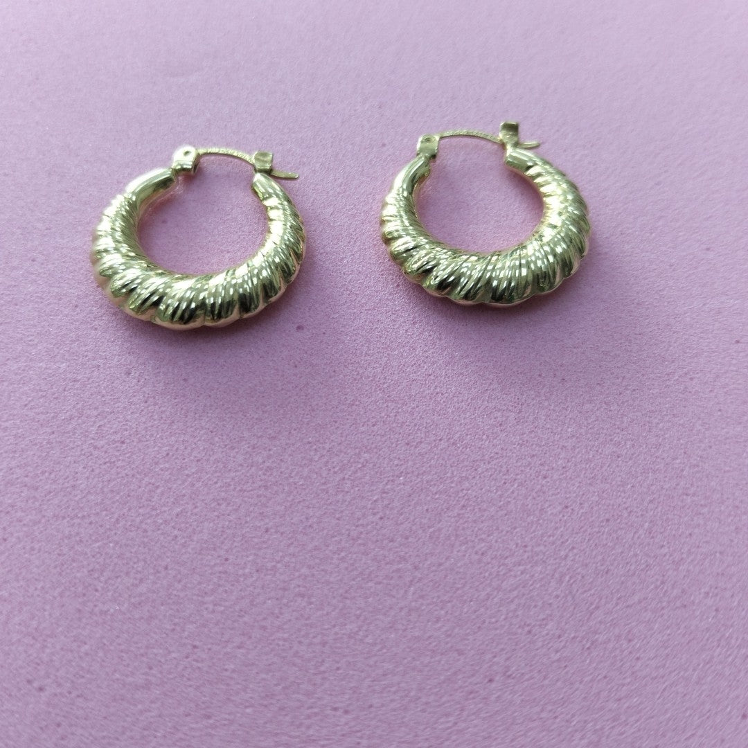 ARRACADAS PAR ORO 14 K 2.3 GRMS (SEMINUEVO)