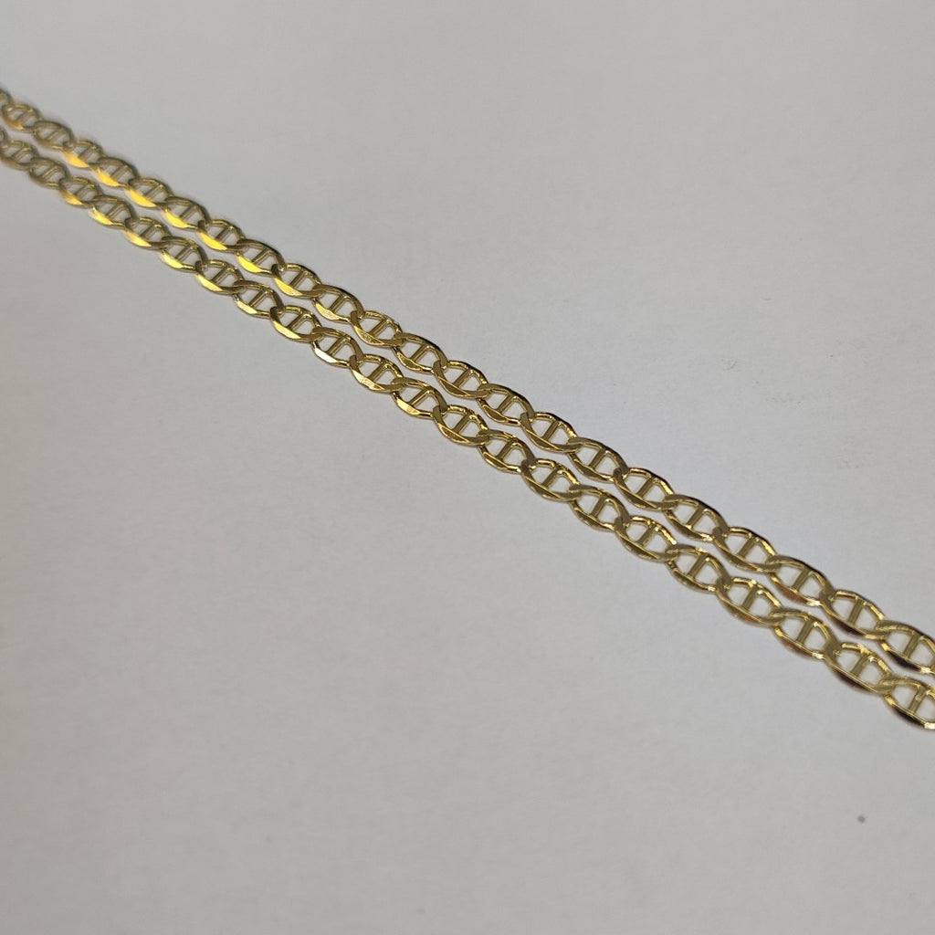 CADENAS TEJIDO MARINERA ORO 14K 60 CM 8.6 GR (NUEVO)