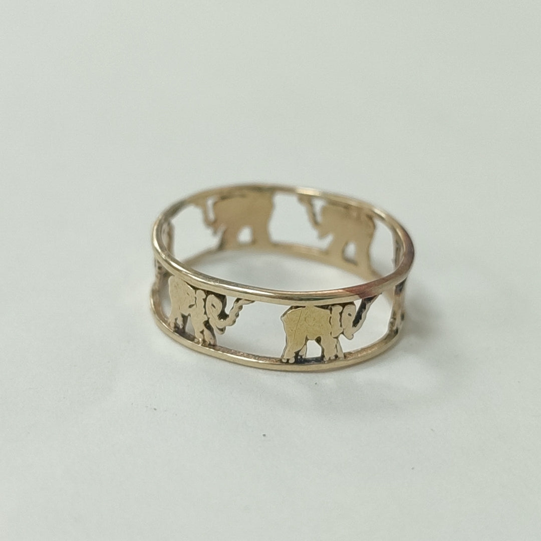 ARGOLLA DE LA SUERTE ORO 14 K 1.9 GRMS (SEMINUEVO)