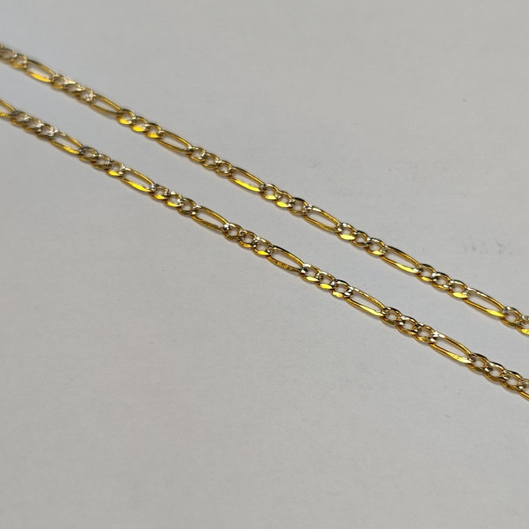 CADENAS TEJIDO 3X1 ORO 14K 55 CM 4.8 GR (NUEVO)