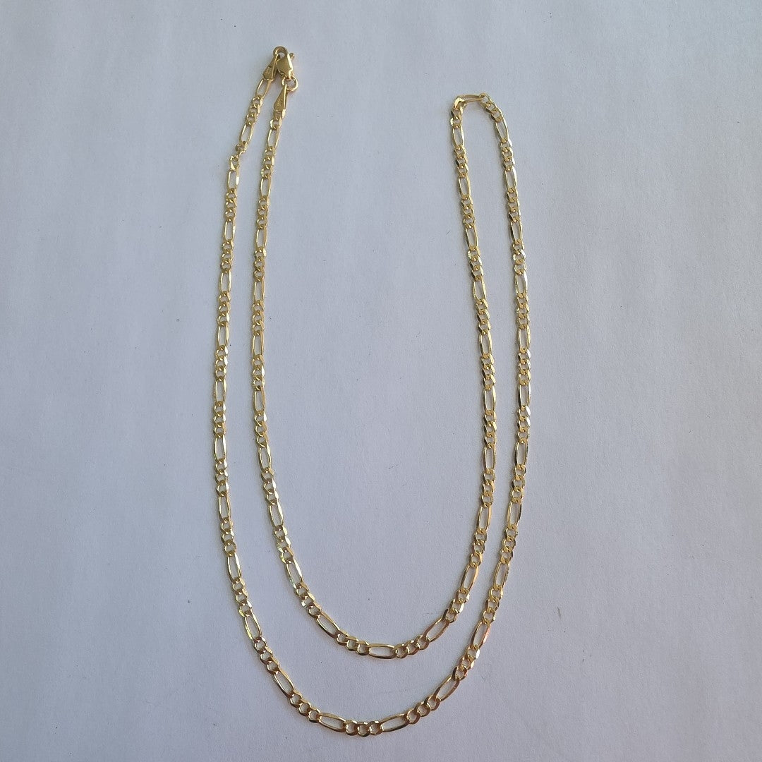 CADENAS 3X1 ORO 14K 55 CM 4.7 GR (NUEVO)