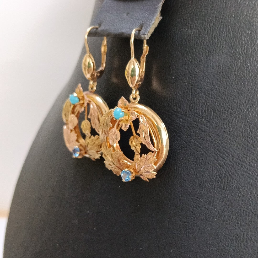 ARETES PAR ORO 10 K 5.6 GRMS (SEMINUEVO)