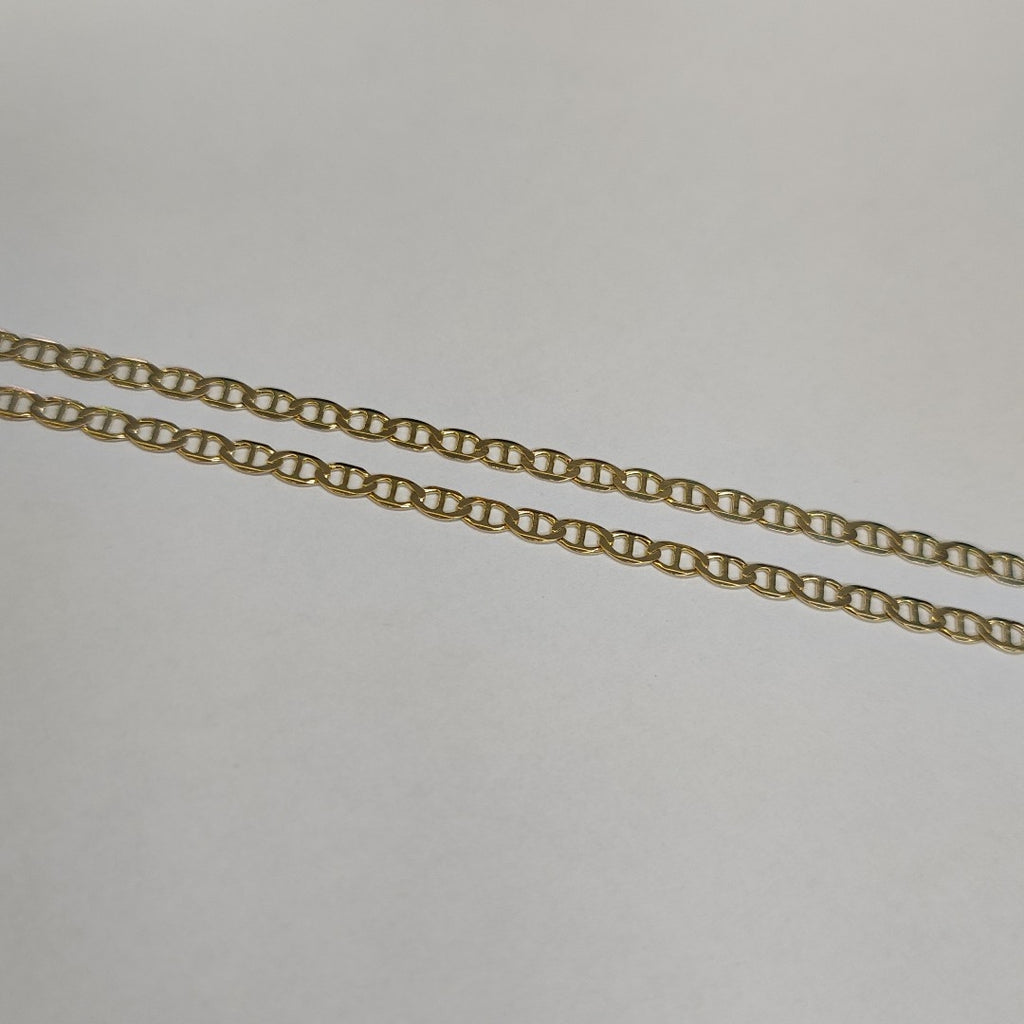 CADENAS TEJIDO MARINERA ORO 14K 50 CM 7.6 GR (NUEVO)
