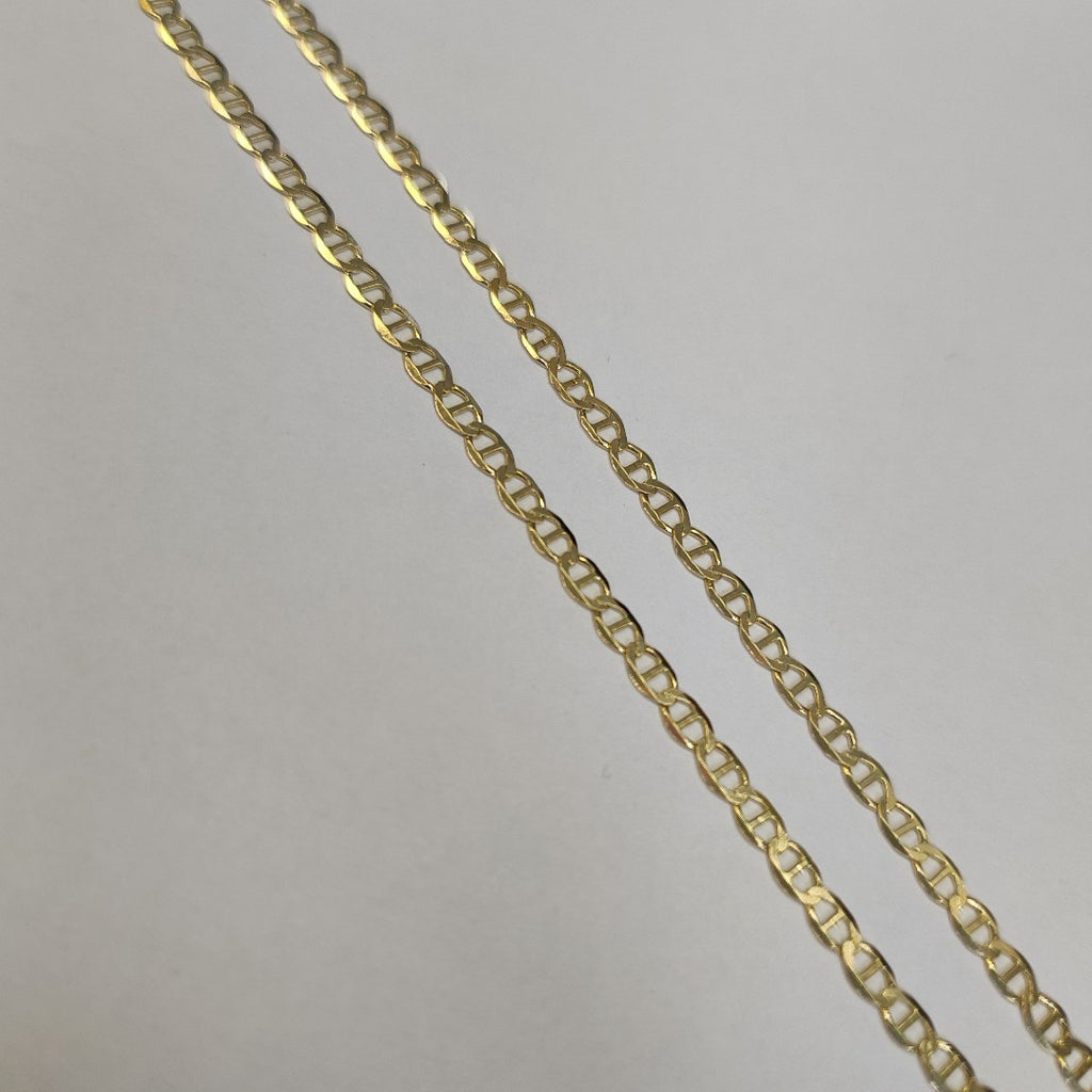 CADENAS TEJIDO MARINERA ORO 14K 55 CM 7.9 GR (NUEVO)