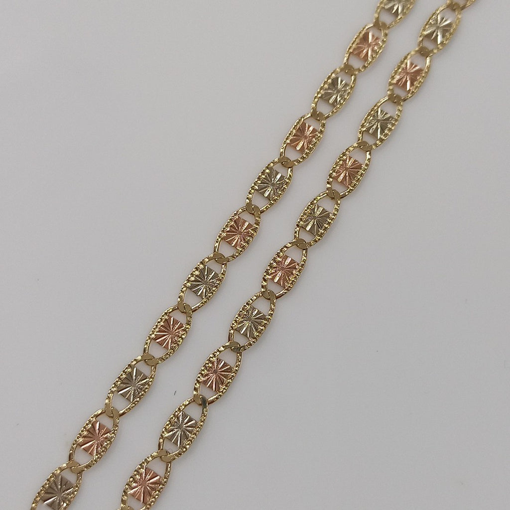 CADENAS TEJIDO GUCHI ORO 10K 55 CM 6.8 GR (NUEVO)
