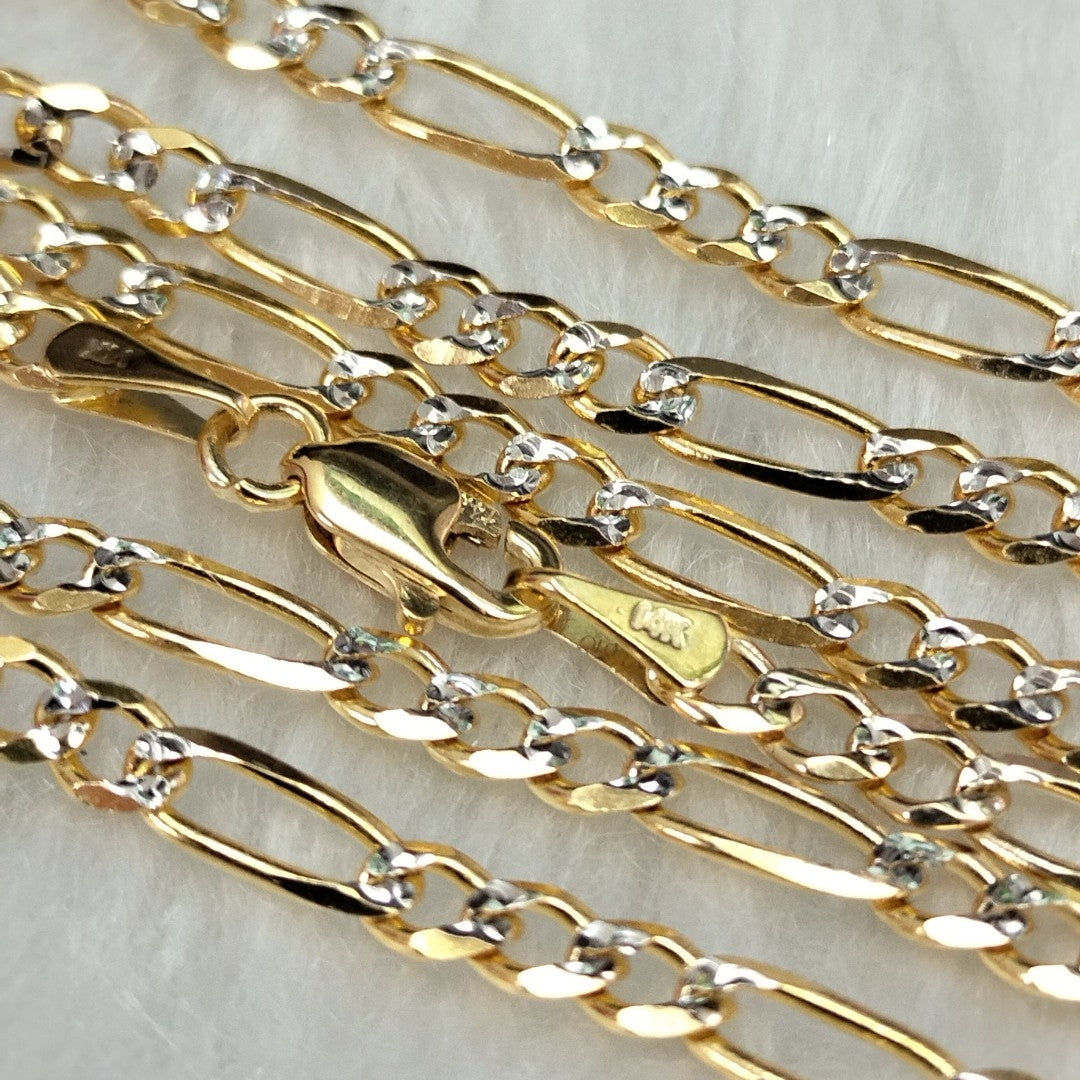 CADENAS 3X1 DIAMANTADA ORO 14K 55 CM 8.4 GR (NUEVO)