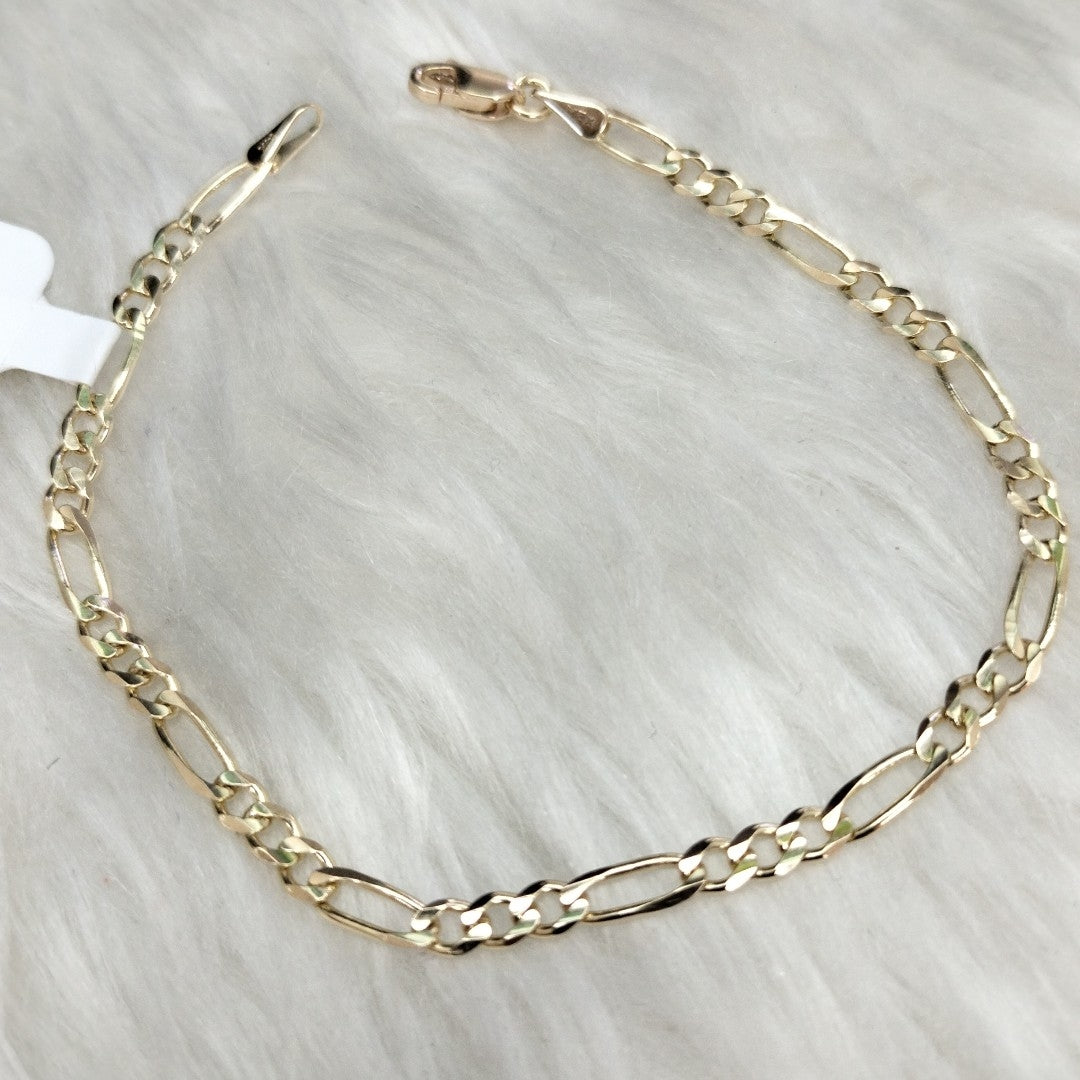 PULSERAS 3X1 ORO 14K 18 CM 2.9 GR (NUEVO)
