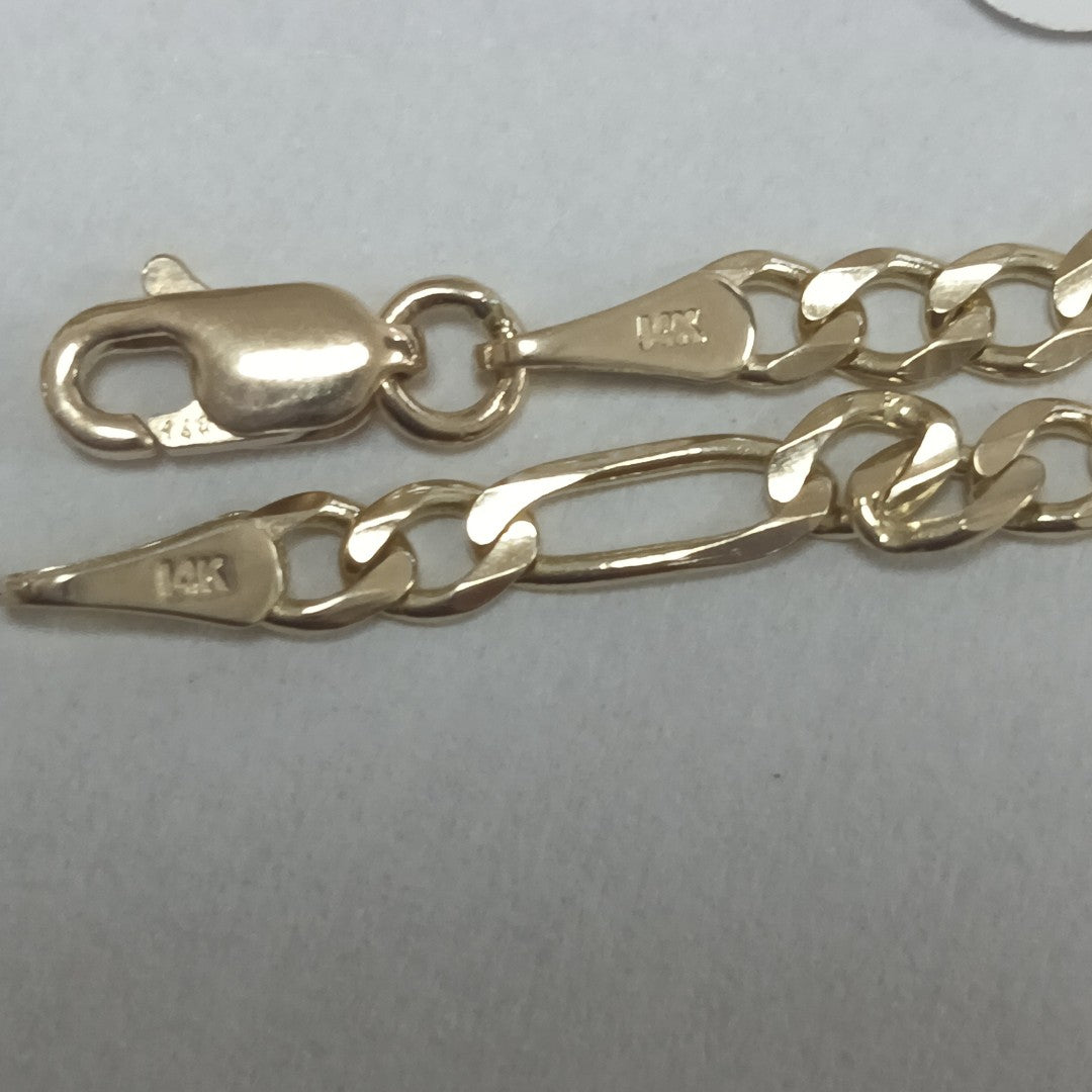 PULSERAS TEJIDO 3X1 ORO 14K 18 CM 2.9 GR (NUEVO)