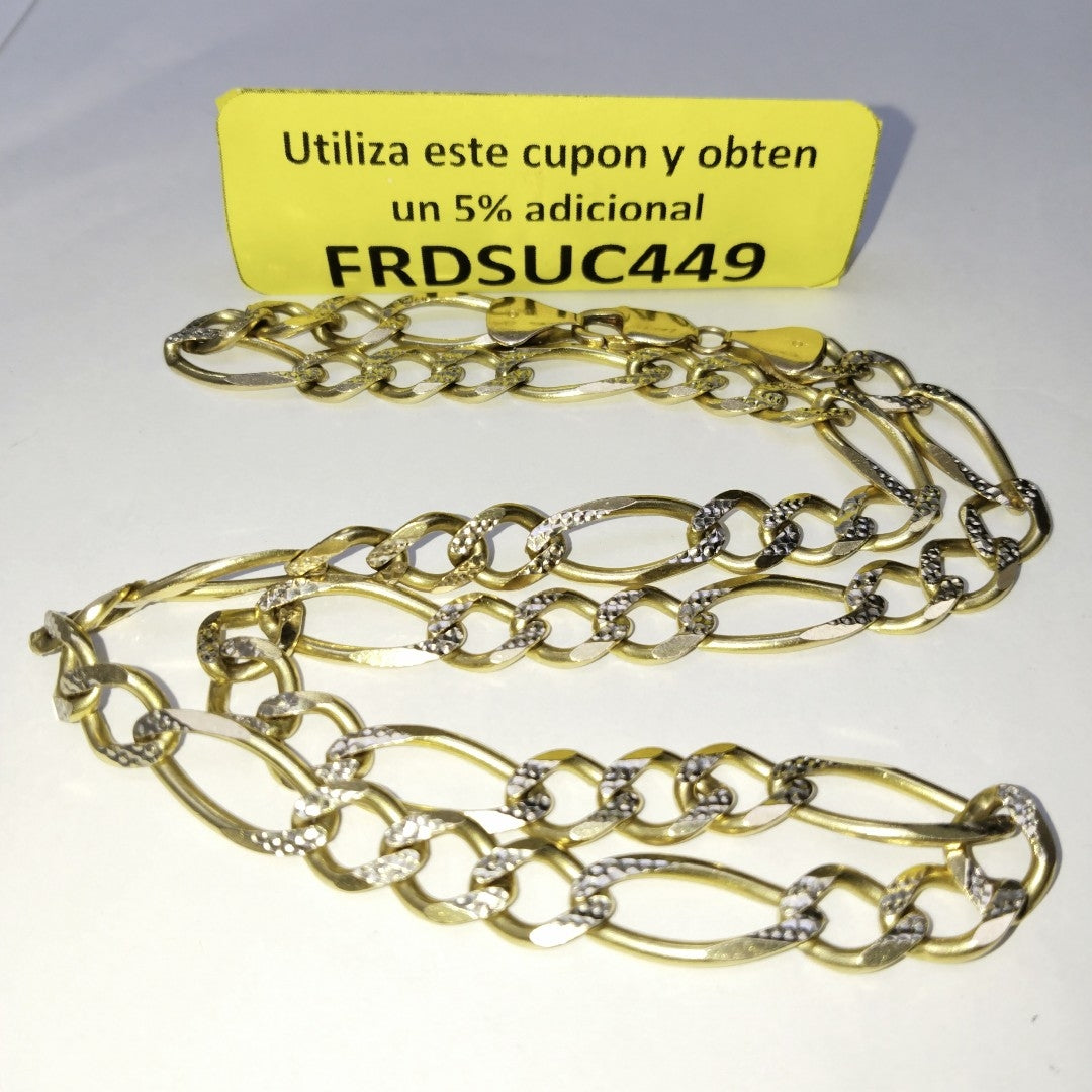 CADENA ORO, RODIADO 10 K 48.4 GRMS (SEMINUEVO)