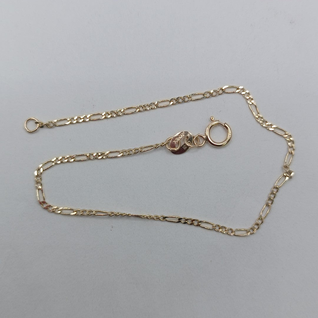 PULSERAS TEJIDO 3X1 ORO 14K 16 CM 0.9 GR (NUEVO)