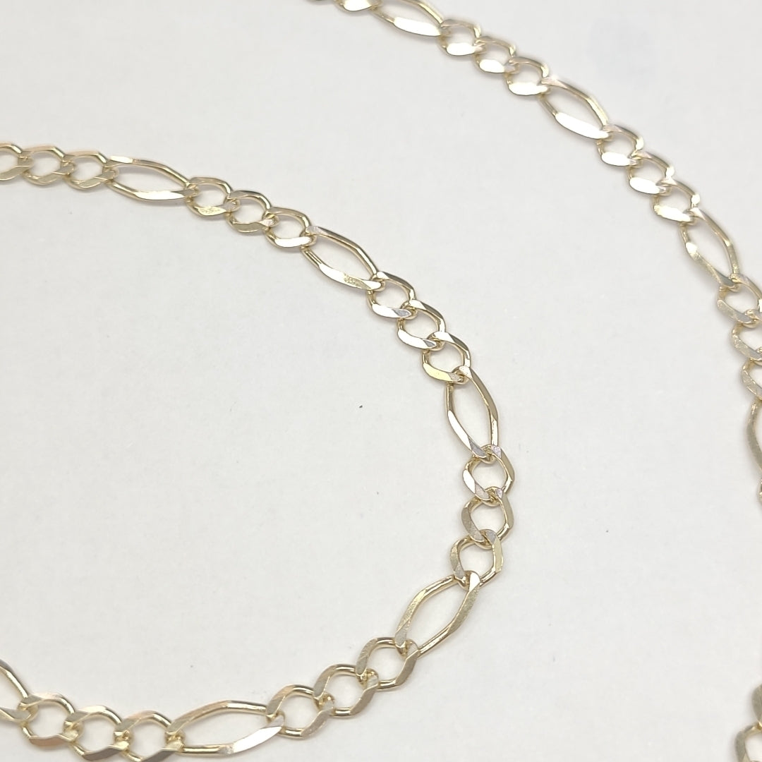 CADENAS TEJIDO 3X1 ORO 10K 50 CM 6.4 GR (NUEVO)
