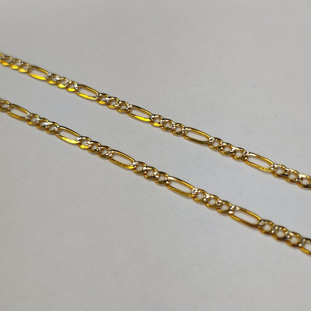 CADENAS 3X1 DIAMANTADA ORO 14K 55 CM 8.5 GR (NUEVO)