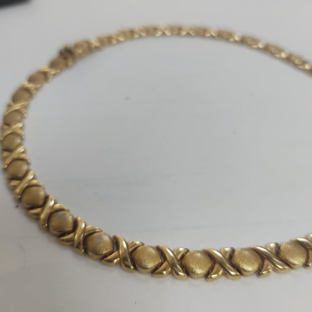 GARGANTILLA ORO COMBINADO 14 K 32,90 GRMS (SEMINUEVO)