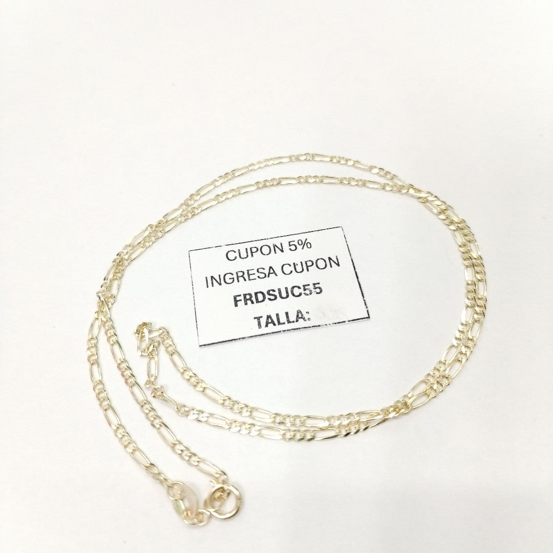 CADENAS TEJIDO 3X1 ORO 10K 50 CM 2.9 GR (NUEVO)