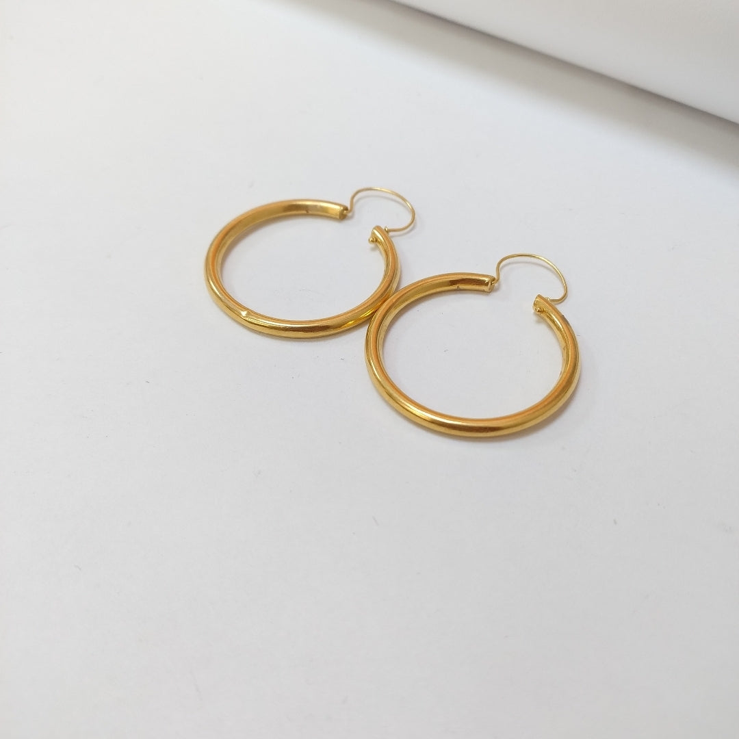 ARRACADAS PAR ORO 18 K 4.6 GRMS (SEMINUEVO)