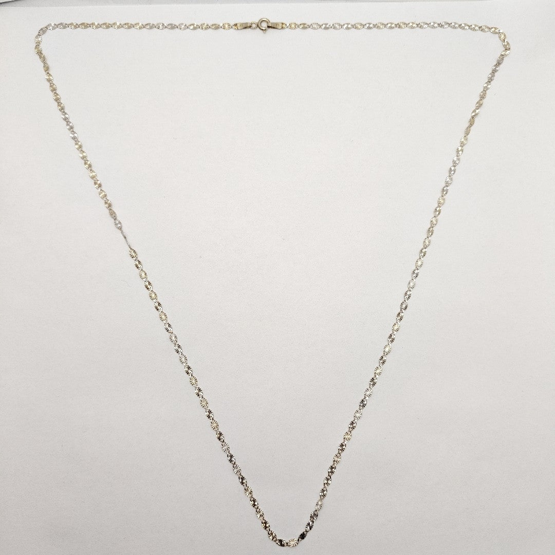 CADENA ORO BLANCO 14 K 3.3 GRMS (SEMINUEVO)