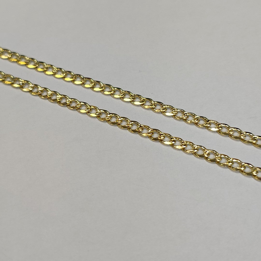 CADENAS BARBADA ORO 14K 55 CM 13.2 GR (NUEVO)