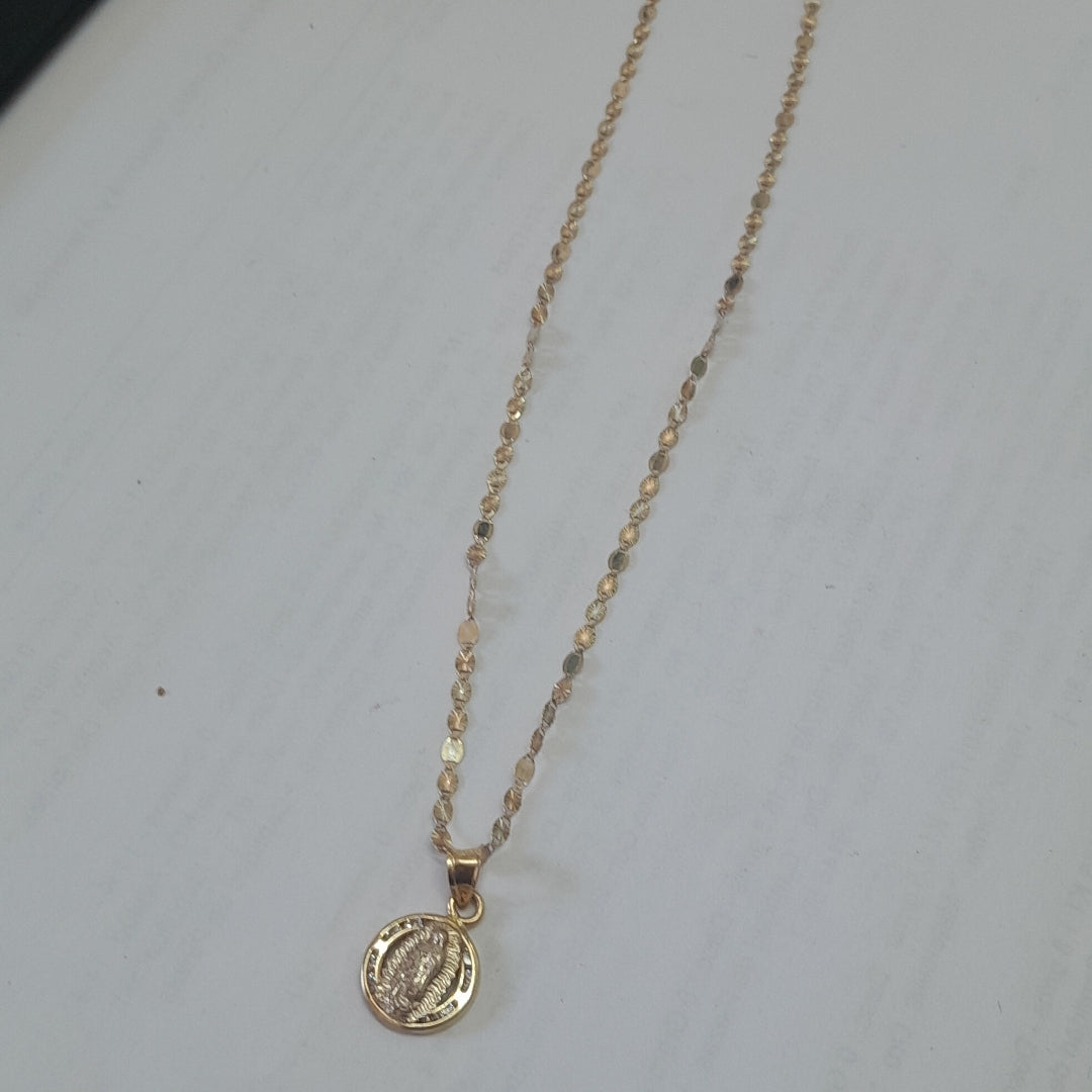 CADENA, DIJE ORO 14 K 2.3 GRMS (SEMINUEVO)