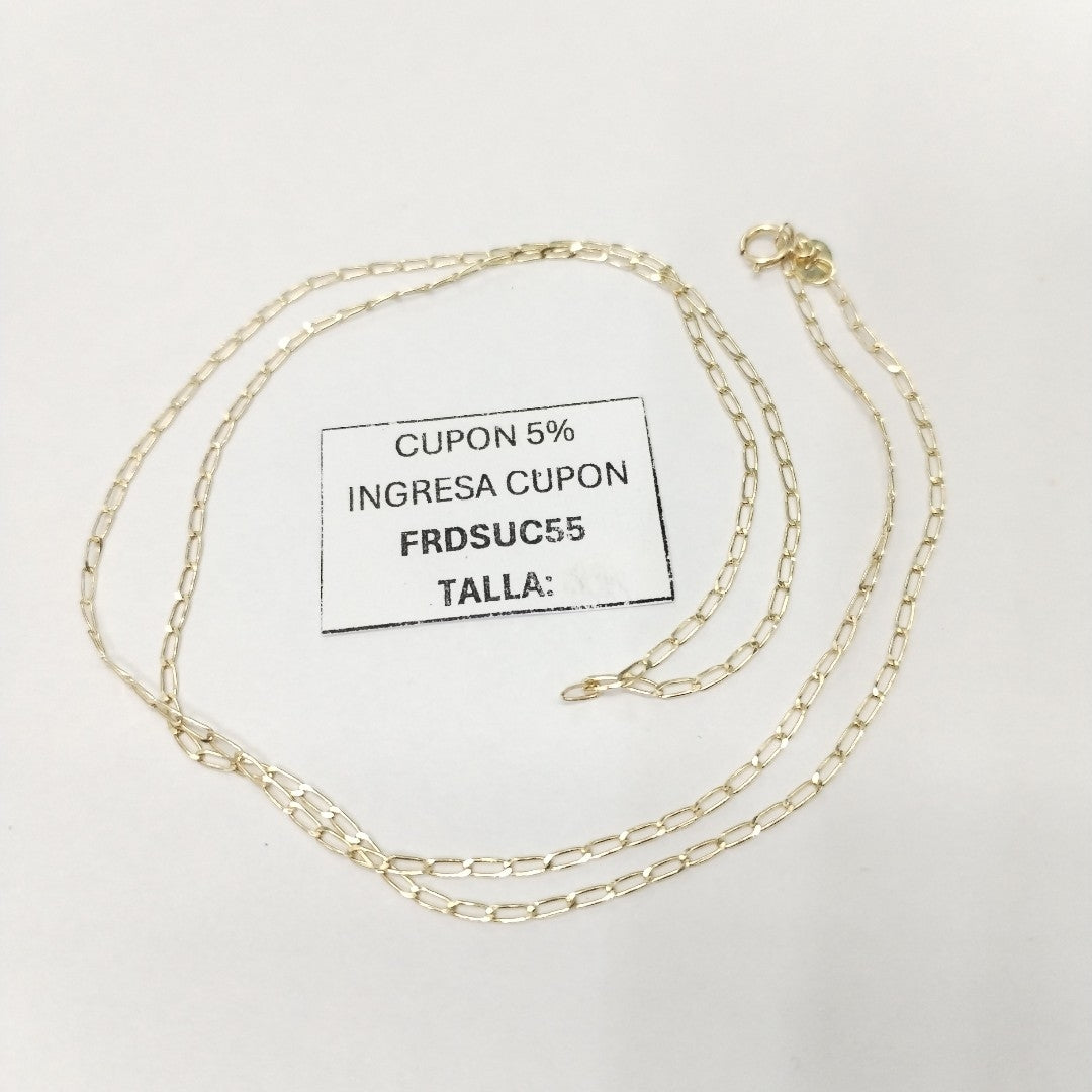 CADENAS TEJIDO ESLABONES ORO 10K 55 CM 1.9 GR (NUEVO)