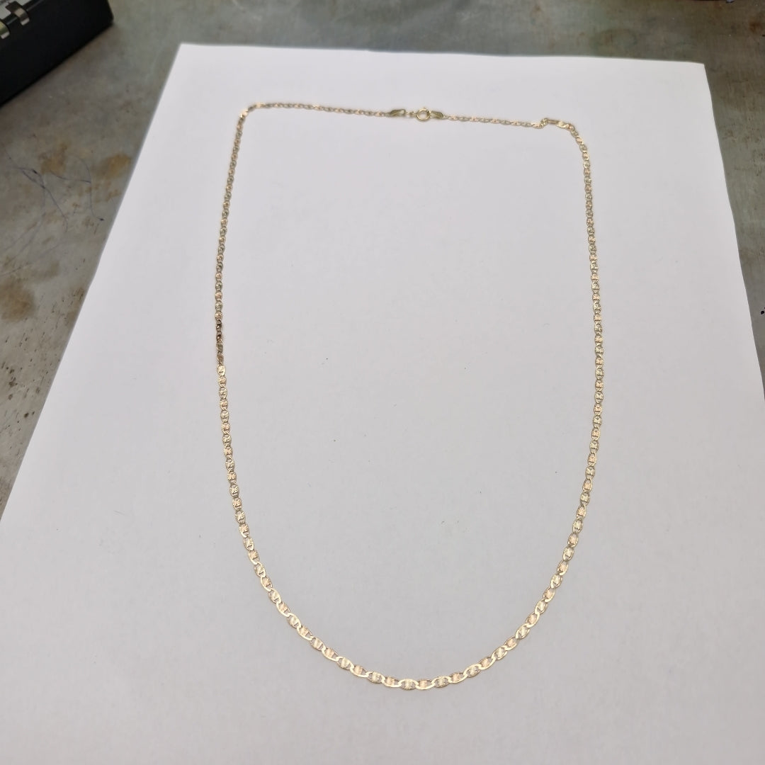 CADENAS TEJIDO GUCHI ORO 10K 60 CM 3.3 GR (NUEVO)