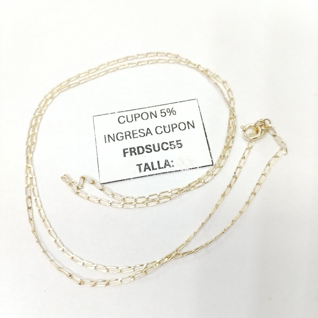 CADENAS TEJIDO ESLABONES ORO 10K 55 CM 1.9 GR (NUEVO)