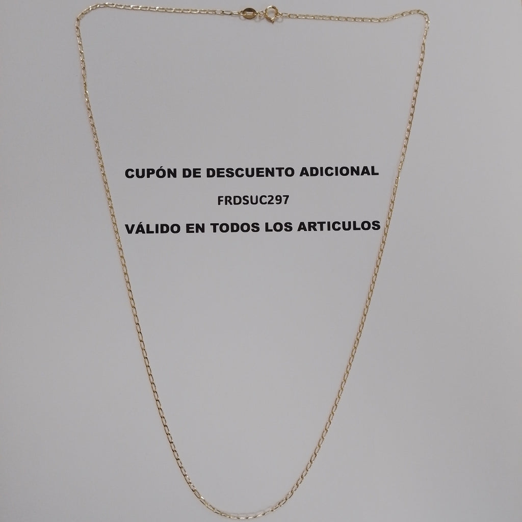 CADENAS TEJIDO ESLABONES ORO 10K 55 CM 1.9 GR (NUEVO)