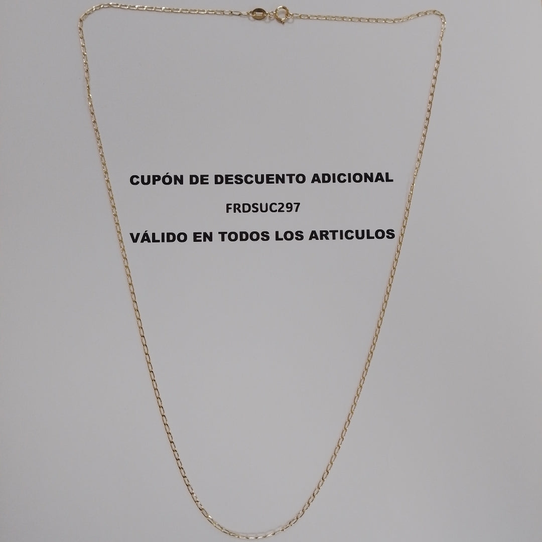 CADENAS TEJIDO ESLABONES ORO 10K 55 CM 1.9 GR (NUEVO)