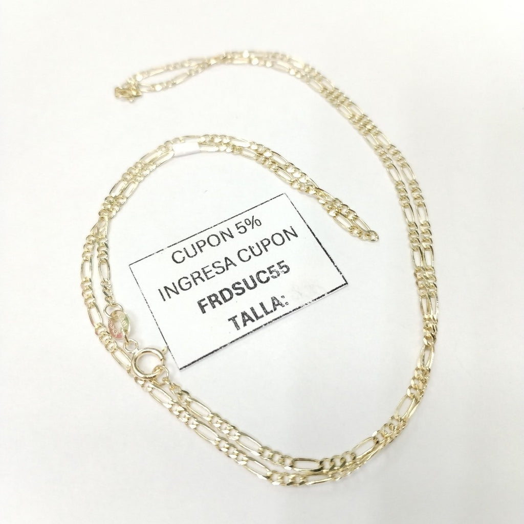 CADENAS TEJIDO 3X1 ORO 10K 55 CM 3.2 GR (NUEVO)