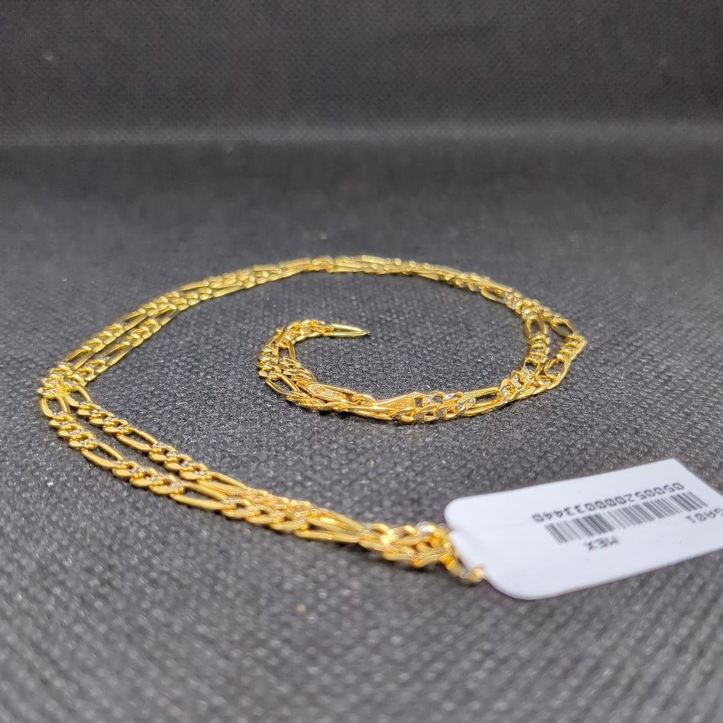 CADENAS 3X1 DIAMANTADA ORO 14K 55 CM 8.3 GR (NUEVO)
