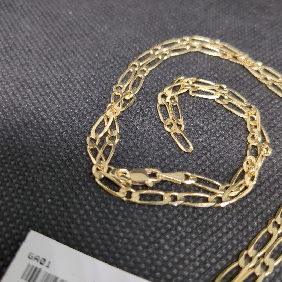 CADENAS 1X1 ORO 14K 55 CM 7.5 GR (NUEVO)