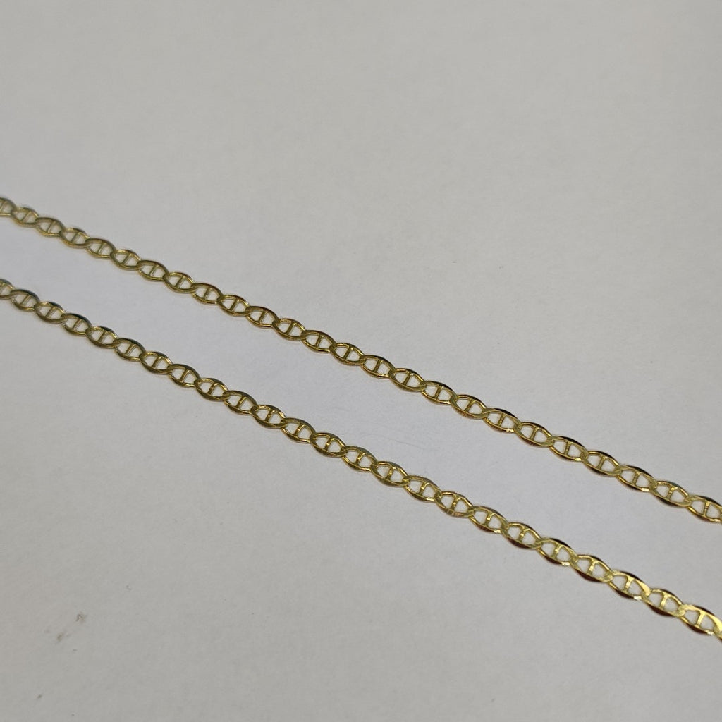 CADENAS TEJIDO GUCHI ORO 10K 55 CM 3.9 GR (NUEVO)