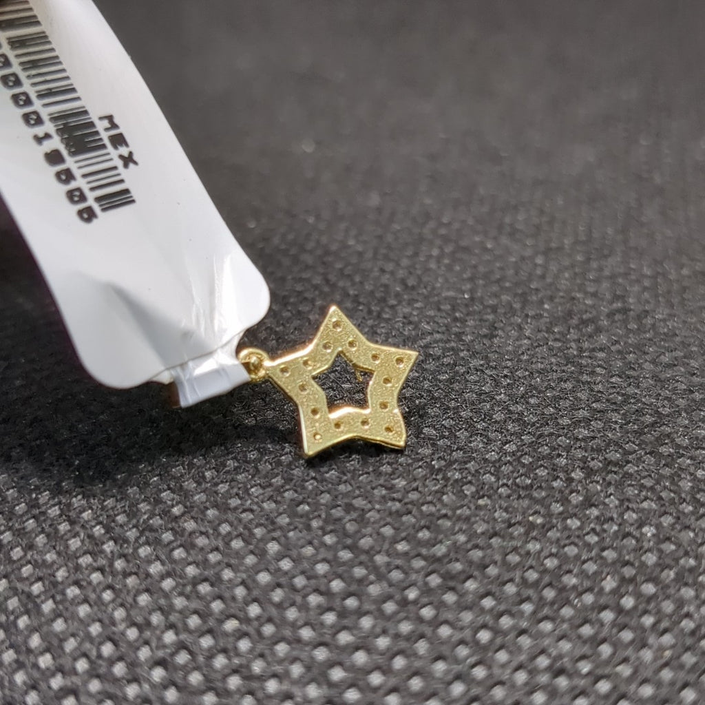 DIJES ESTRELLA C/CIRCONIAS ORO 10K 0.5 GR (NUEVO)