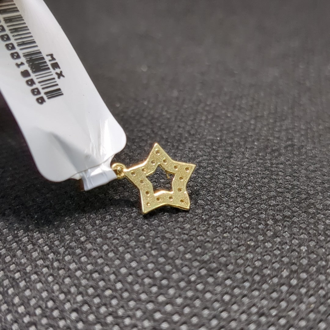 DIJES ESTRELLA C/CIRCONIAS ORO 10K 0.5 GR (NUEVO)