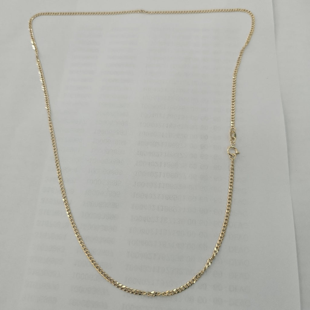 CADENAS TEJIDO BARBADA ORO 10K 50 CM 3.5 GR (NUEVO)