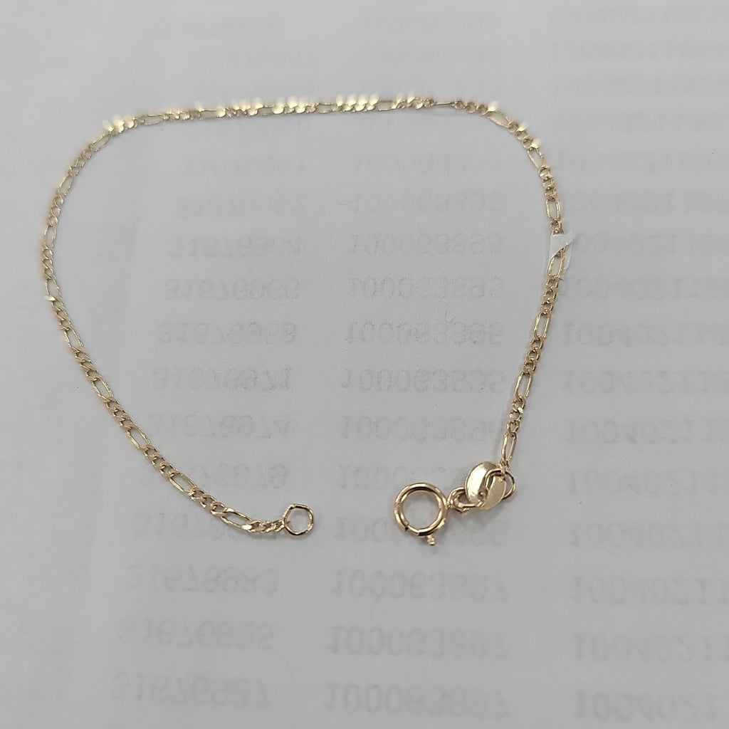 PULSERAS TEJIDO 3X1 ORO 14K 16 CM 0.9 GR (NUEVO)