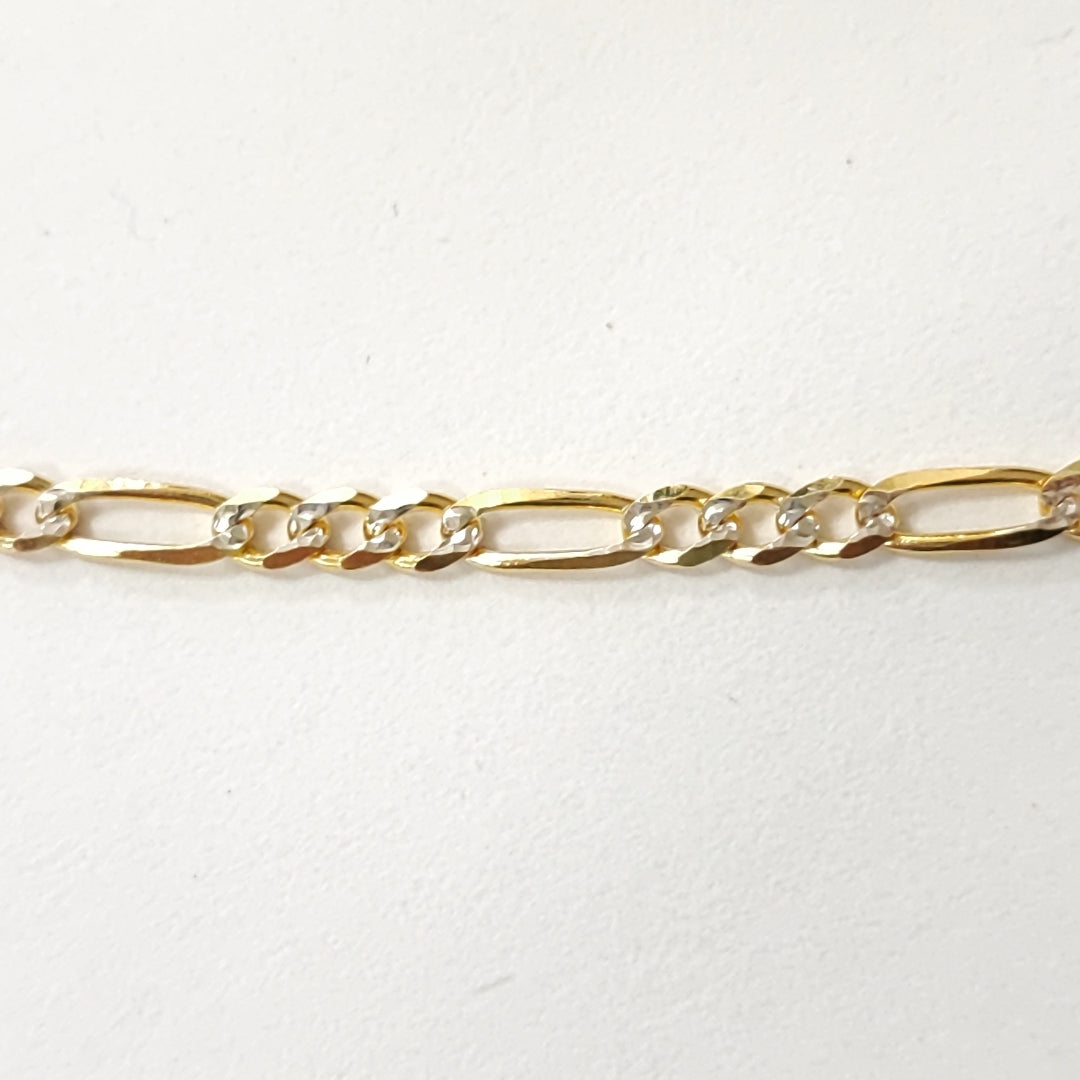 CADENAS 3X1 DIAMANTADA ORO 14K 55 CM 8.5 GR (NUEVO)