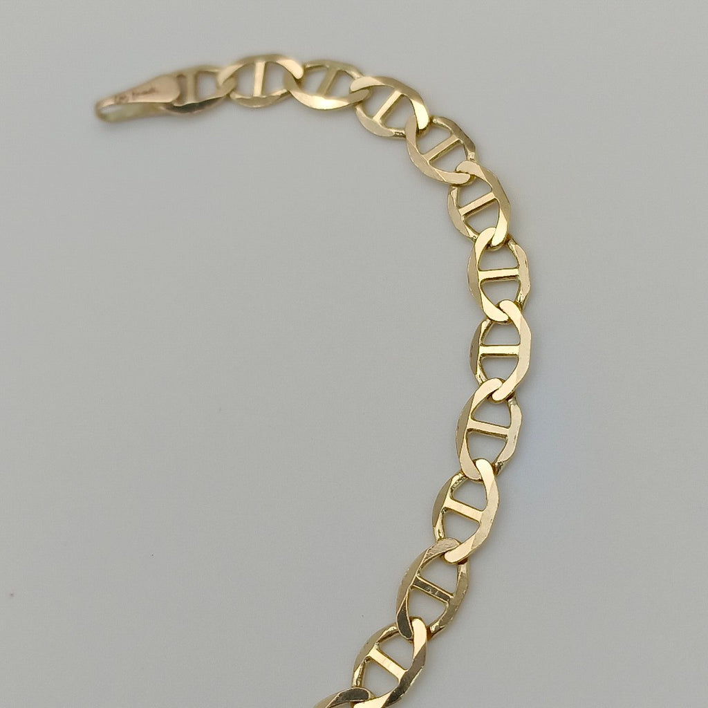 PULSERAS TEJIDO MARINERA ORO 14K 18 CM 2.8 GR (NUEVO)