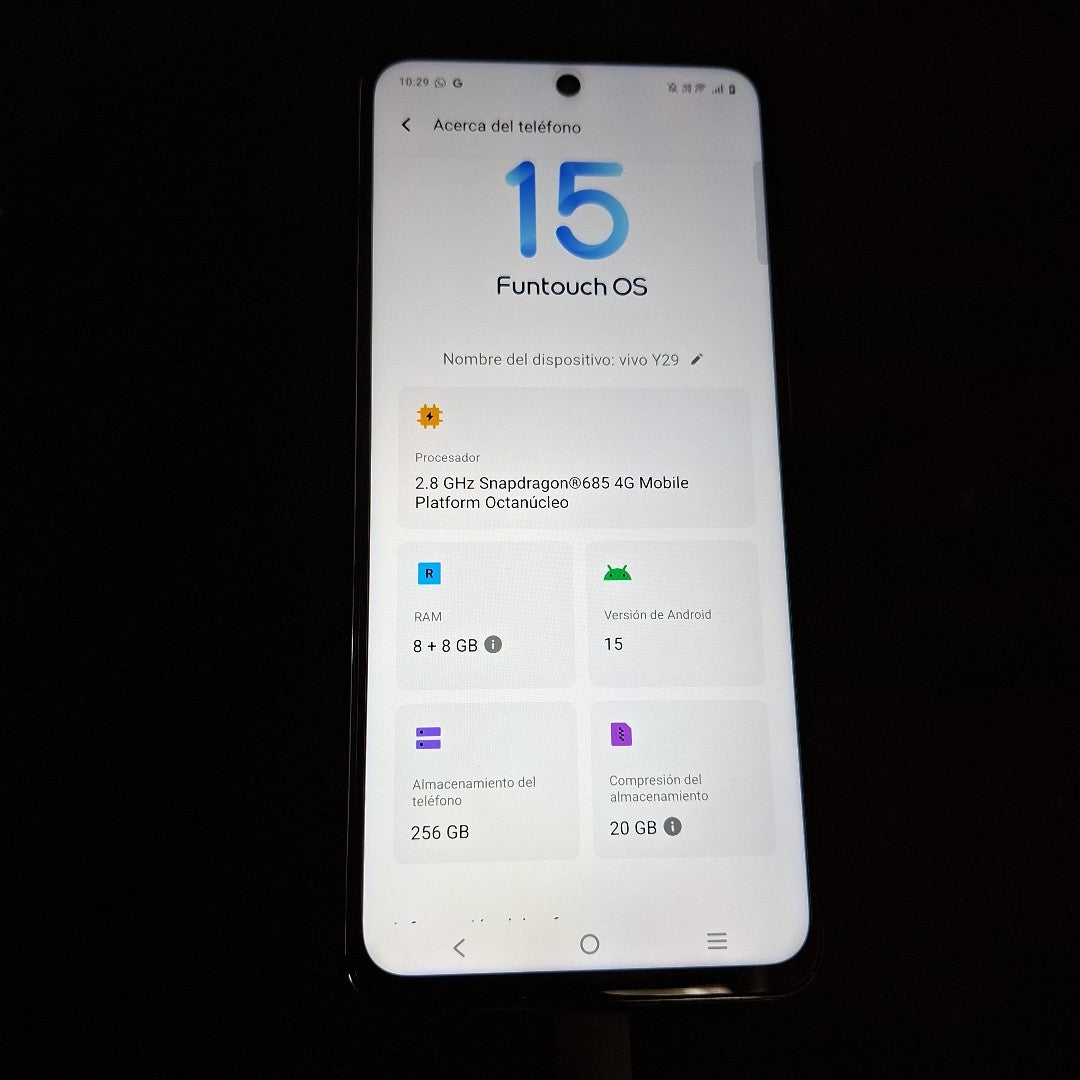 CELULAR VIVO Y29 V2434 (2025) 256 GB 8 GB RAM